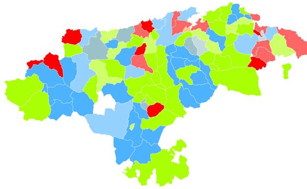 Hasta 33 ayuntamientos de Cantabria necesitarán pactos de Gobierno para constituirse el día 15