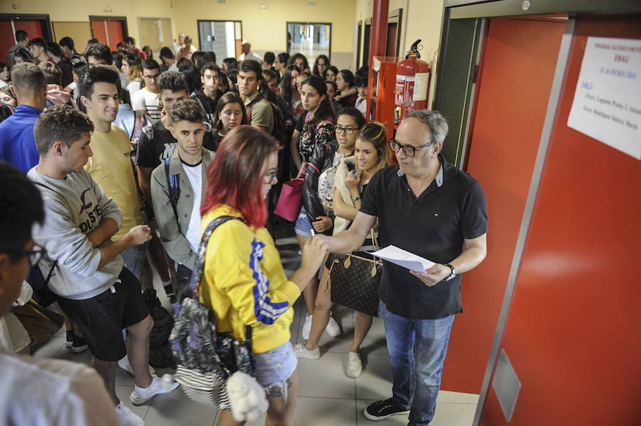 Las pruebas de la EBAU de 2018 en la Universidad de Cantabria. 