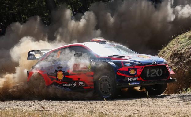 Dani Sordo y Carlos del Barrio, en el Rally de Portugal.