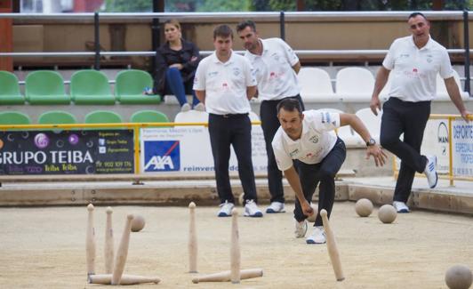 Óscar birla durante el partido de este martes.