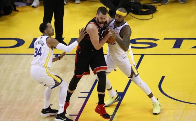 Marc Gasol, durante el partido. 