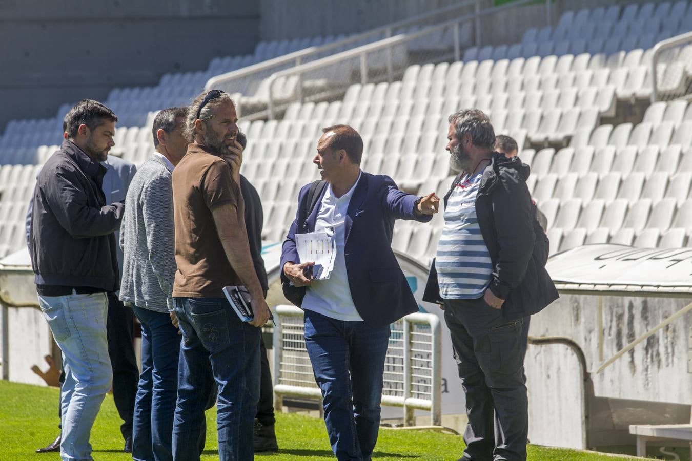 Durante la mañana de hoy, miembros y técnicos de LaLiga han visitado las instalaciones del Racing por su reciente incorporación a Segunda División.