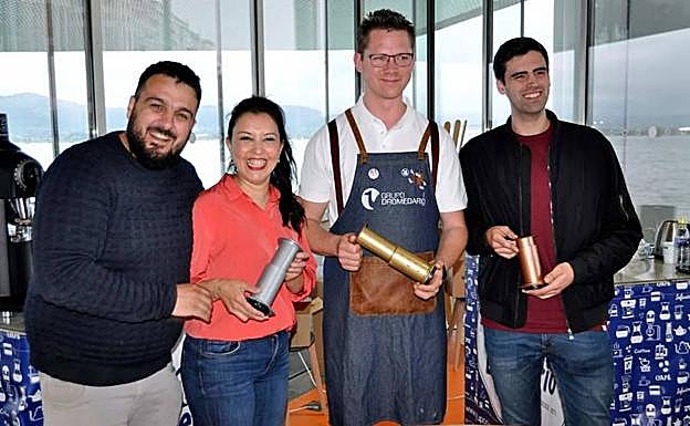 Jorge Alonso, Karen Quiroga, Javier Martín y Javier Zurita. 