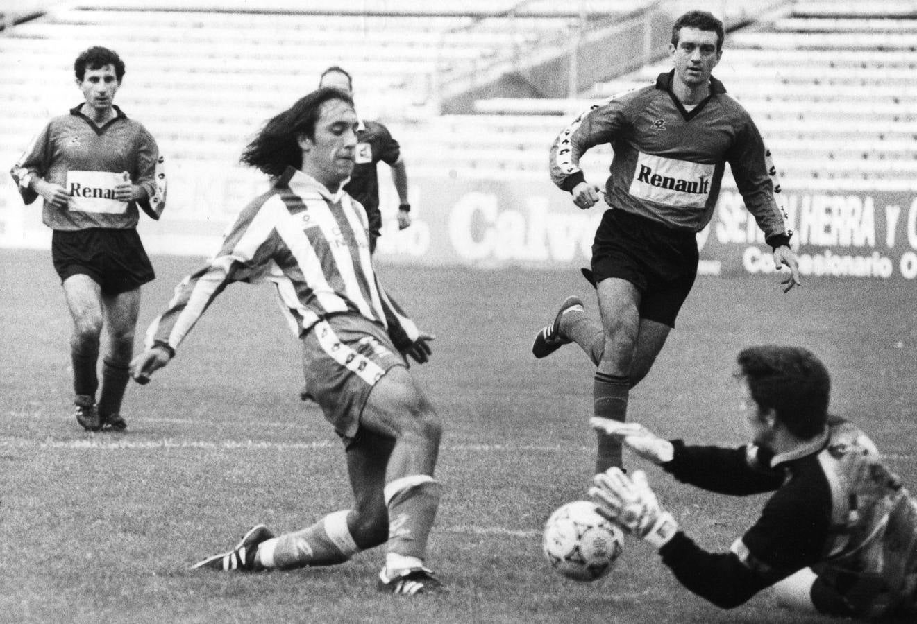 Partido del Rayo Cantabria ante el Mirandés en 1993