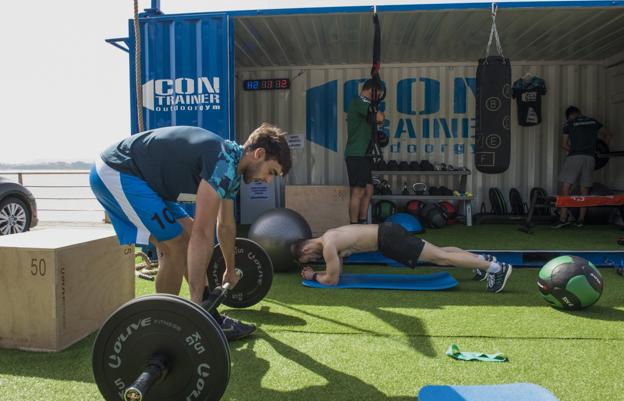 El gimnasio al aire libre está instalado en la zona del promontorio de San Martín. 