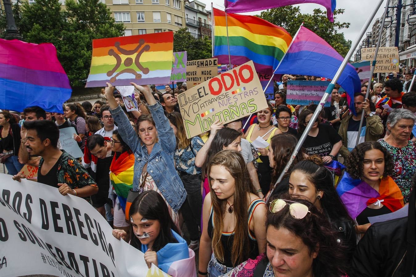 Fotos: La manifestación por el Día del Orgullo por el centro de Santander