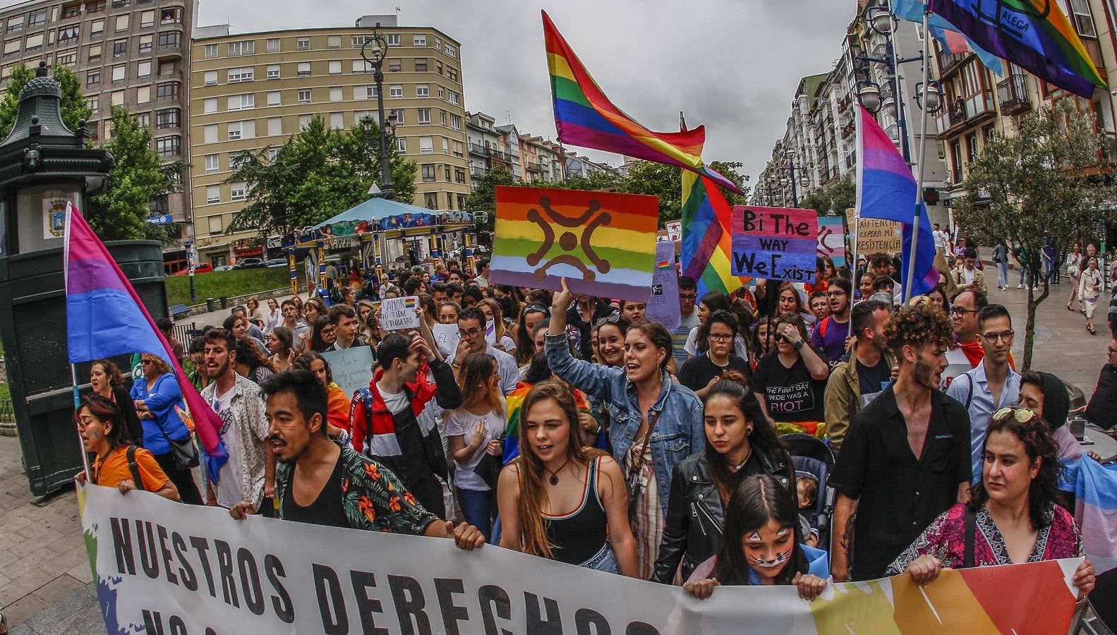 Fotos: La manifestación por el Día del Orgullo por el centro de Santander