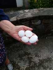 Fotos: Granizos como «pelotas de tenis» en Cabezón de la Sal