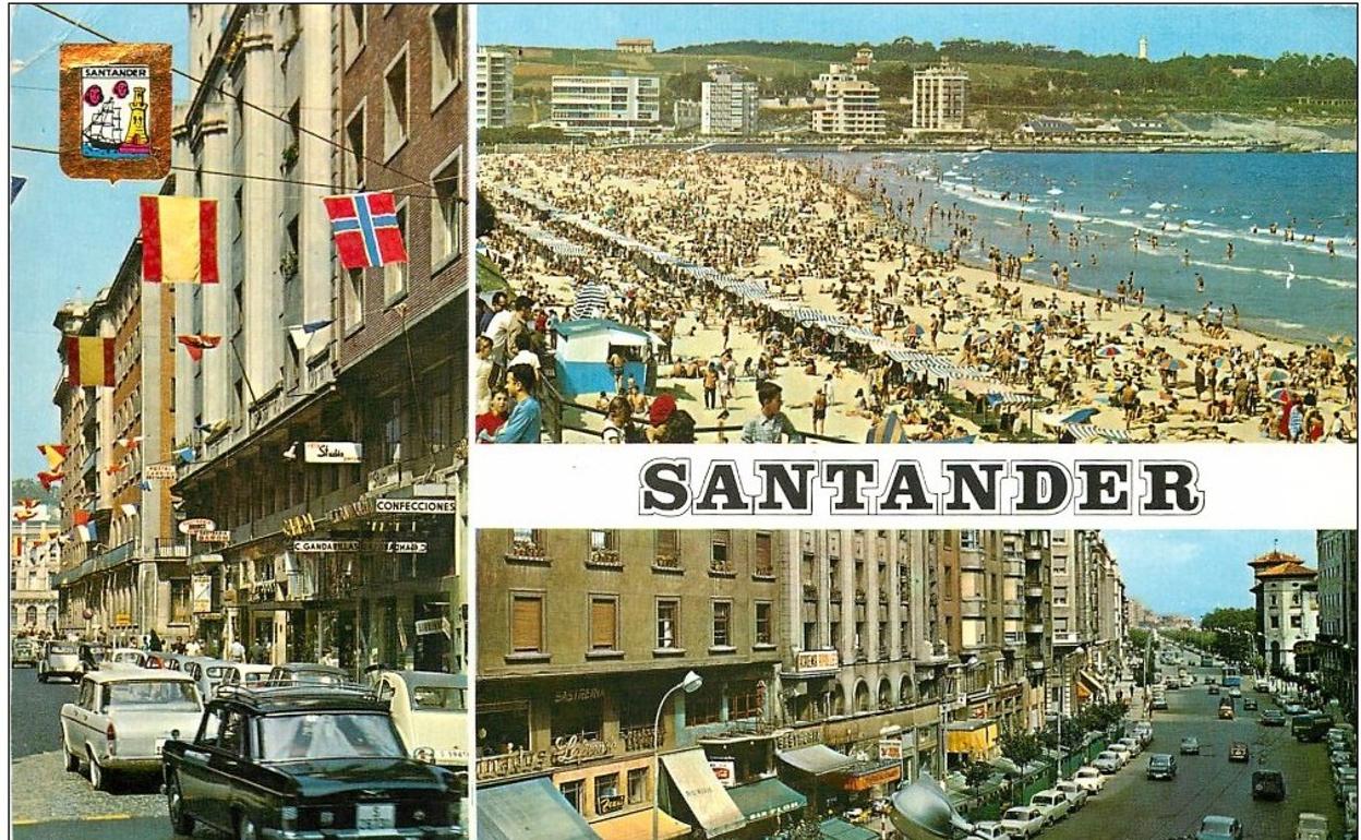 Una de las postales típicas de Santander que durante años se vendió en los quioscos.