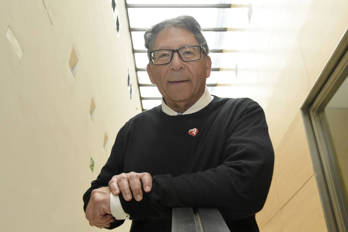 El mecenas Stuart Weitzman, que amasó su fortuna como diseñador en Hollywood, el pasado domingo en el Mupac, en Santander. 