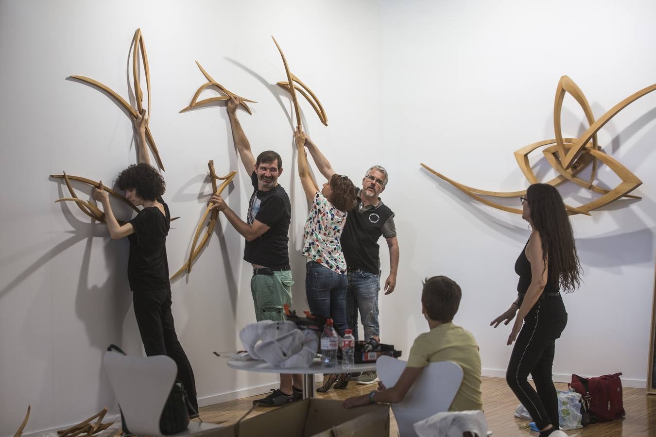 Fotos: Artesantander se prepara para abrir sus puertas