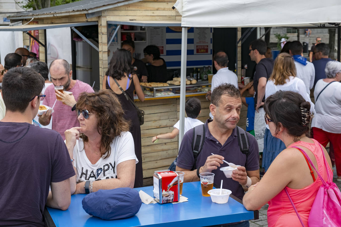 Las casetas de la plaza Alfonso XIII.