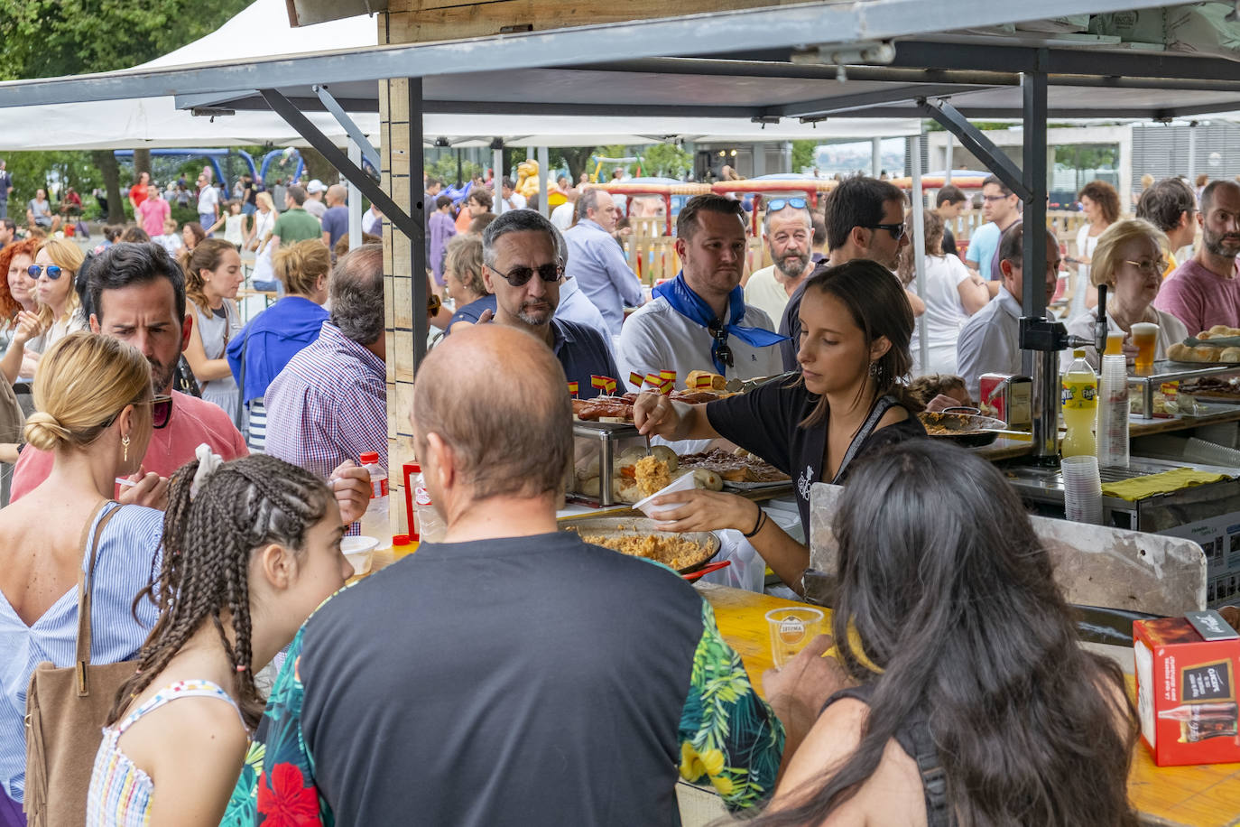 Las casetas de la plaza Alfonso XIII.