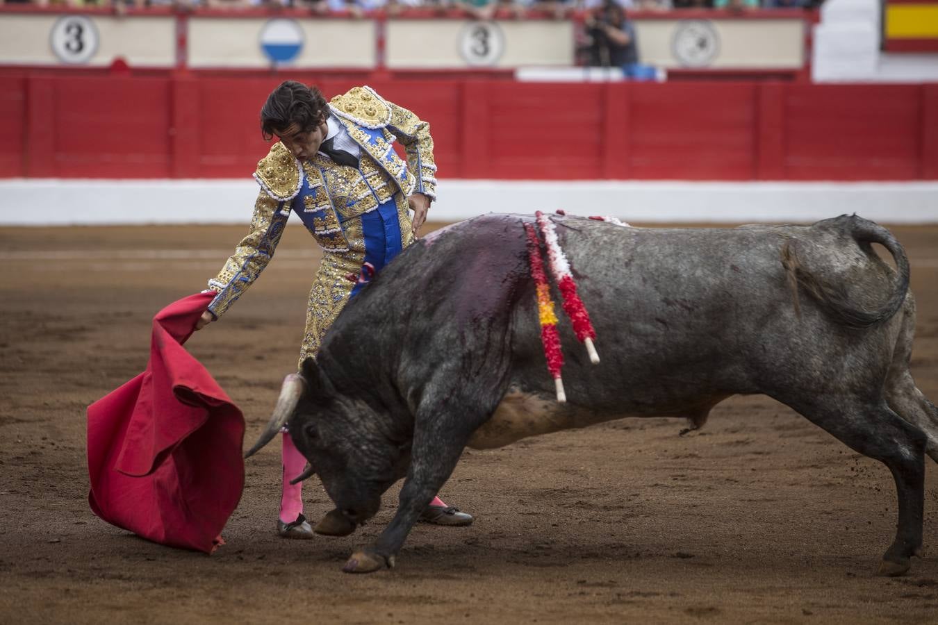 Curro Díaz, Manuel jesús 'El Cid' y Emilio de Justo en el tercer festejo de la Feria de Santiago