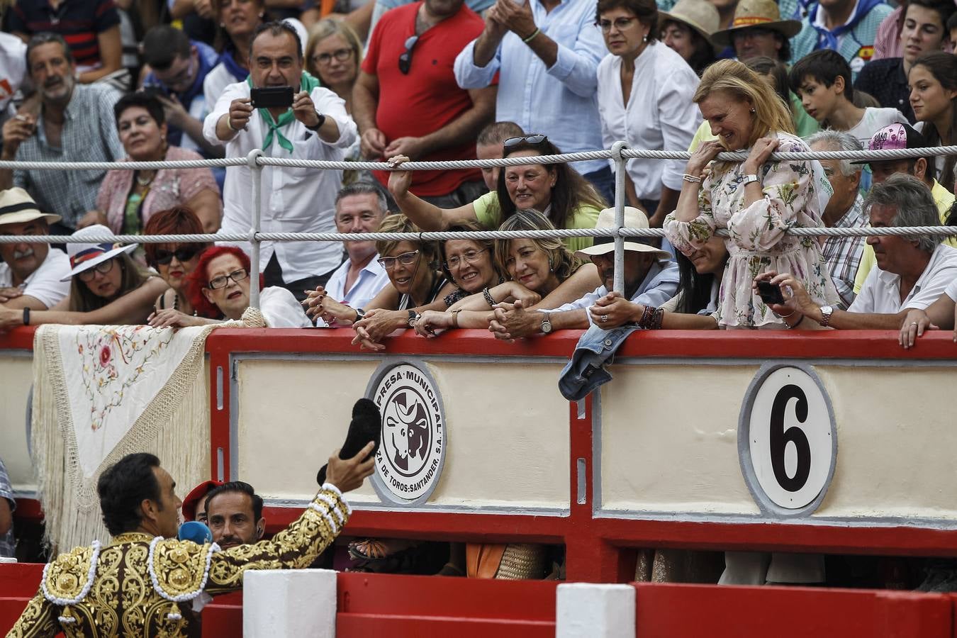 Curro Díaz, Manuel jesús 'El Cid' y Emilio de Justo en el tercer festejo de la Feria de Santiago