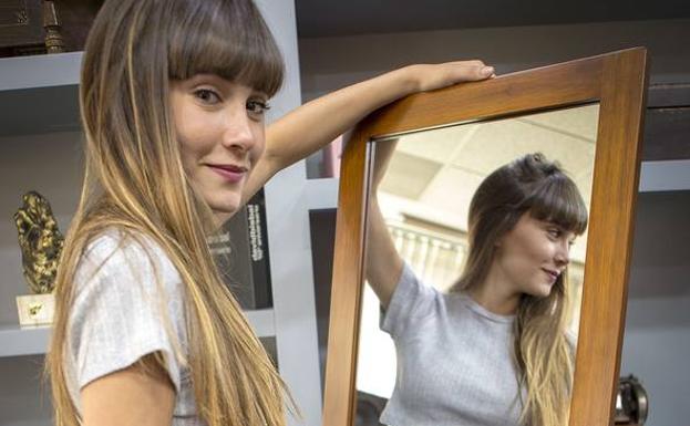 La cantante Aitana, durante un acto de presentación en Madrid.