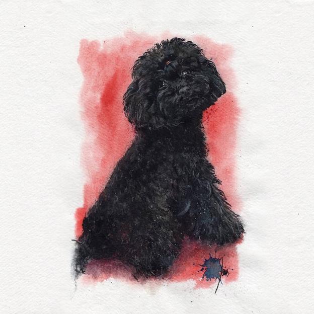 Poodle Boheme, otra de sus obras 'perrunas'.