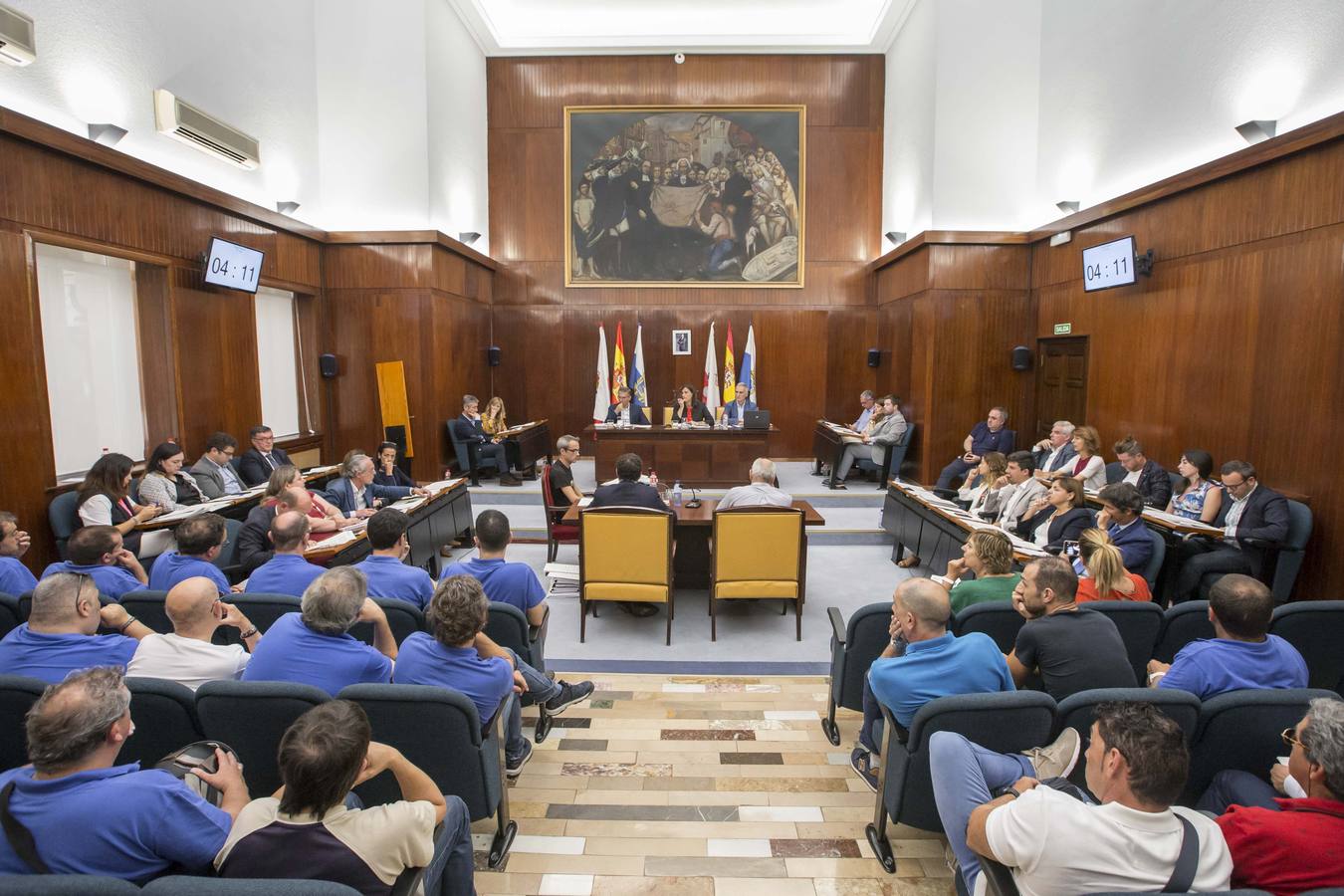 Fotos: Pleno del Ayuntamiento de Santander