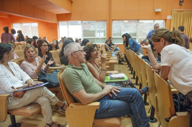 La Junta de Personal Docente en una asamblea, en una imagen de archivo. 