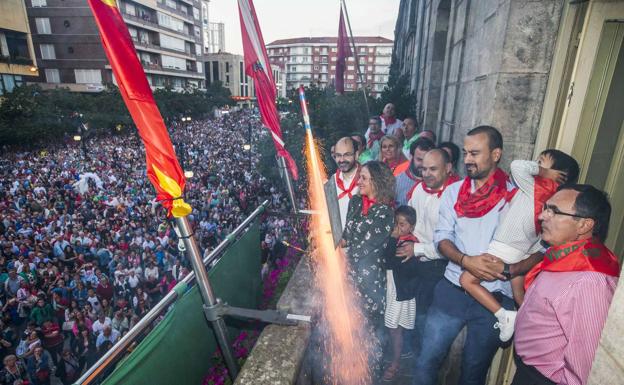 Imagen del chupinazo des 2017 