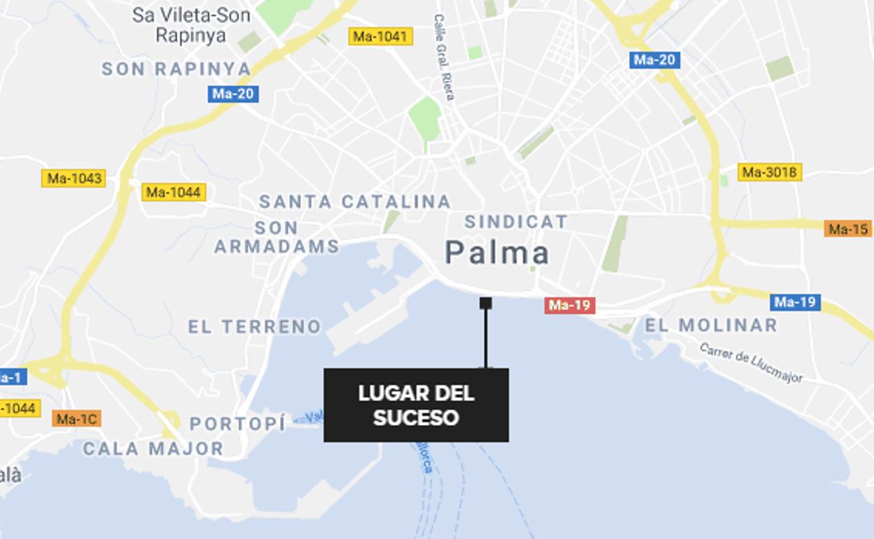 Detenido turista alemán por intentar ahogar en el mar a un policía en Palma