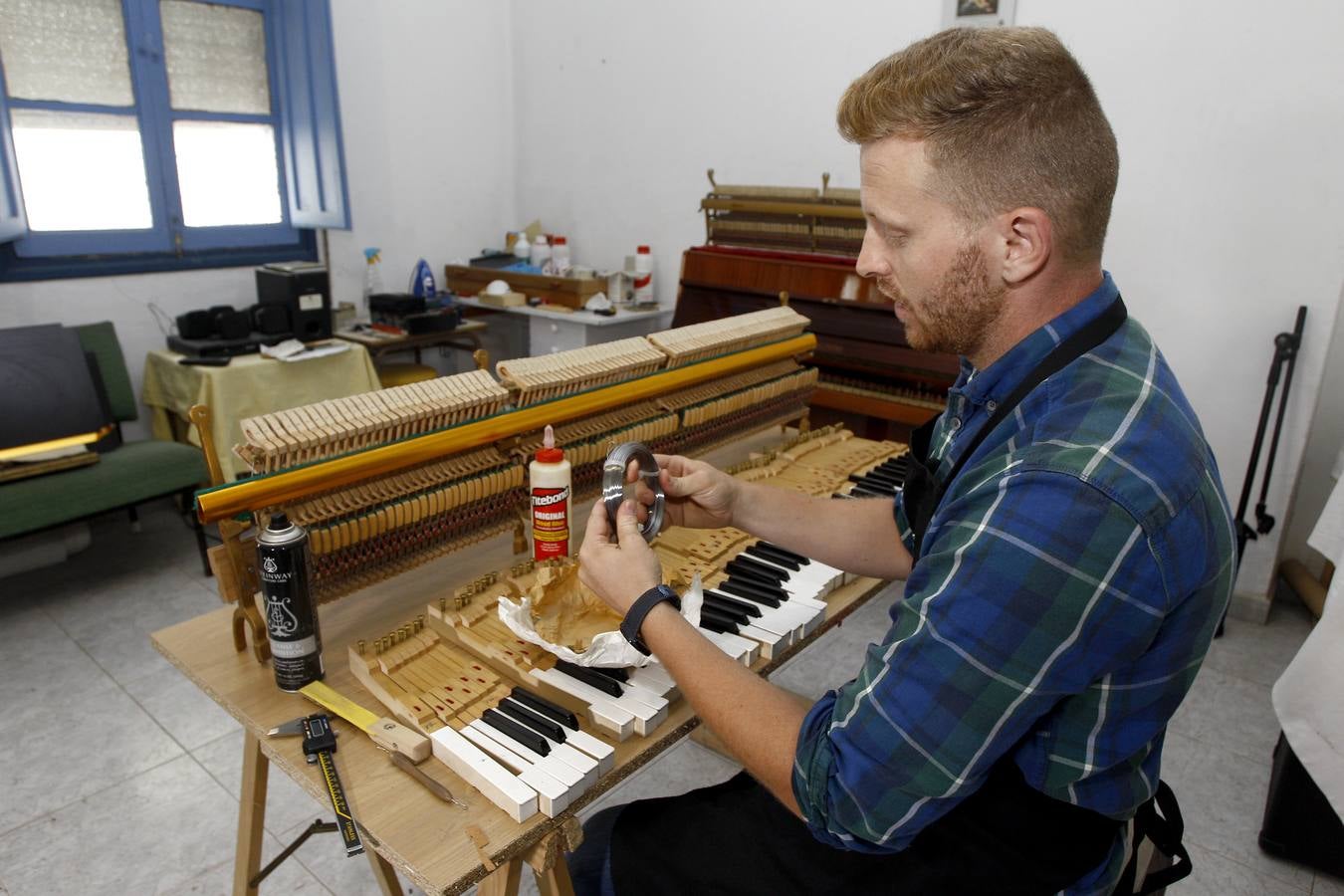 Fotos: Daniel Chiprian, afinador de pianos