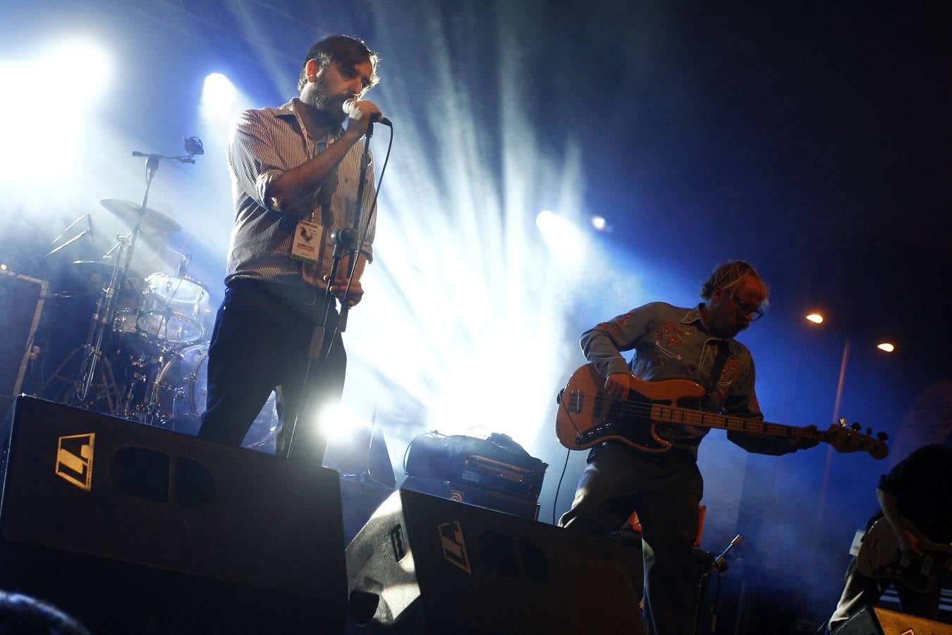 Víctor Manuel, durante la actuación del jueves en Torrelavega.