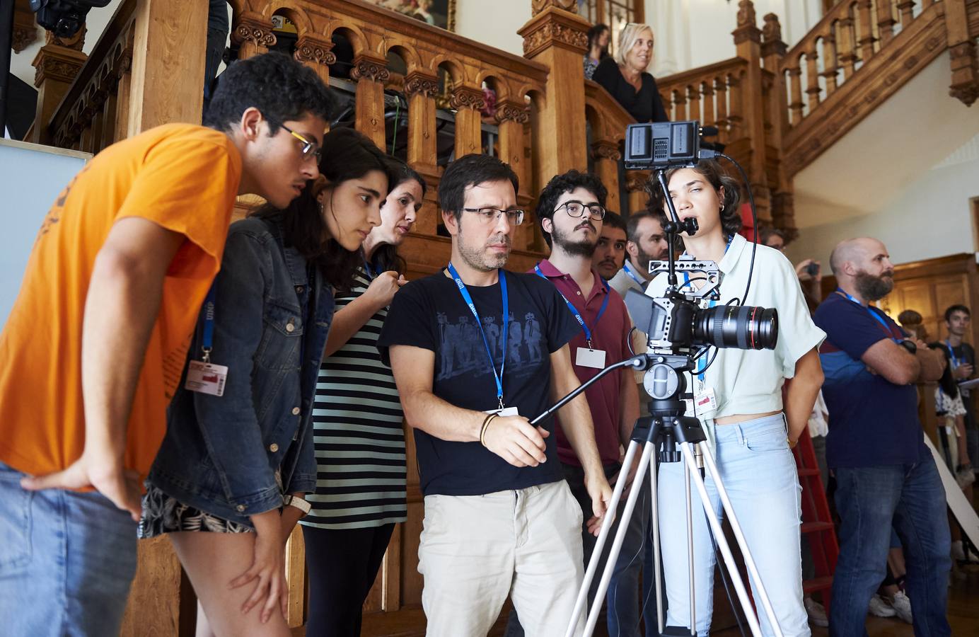 El director y montador de cine y documentales Germán Roda impartió el taller 'Teoría y prácticas de grabación y montaje'
