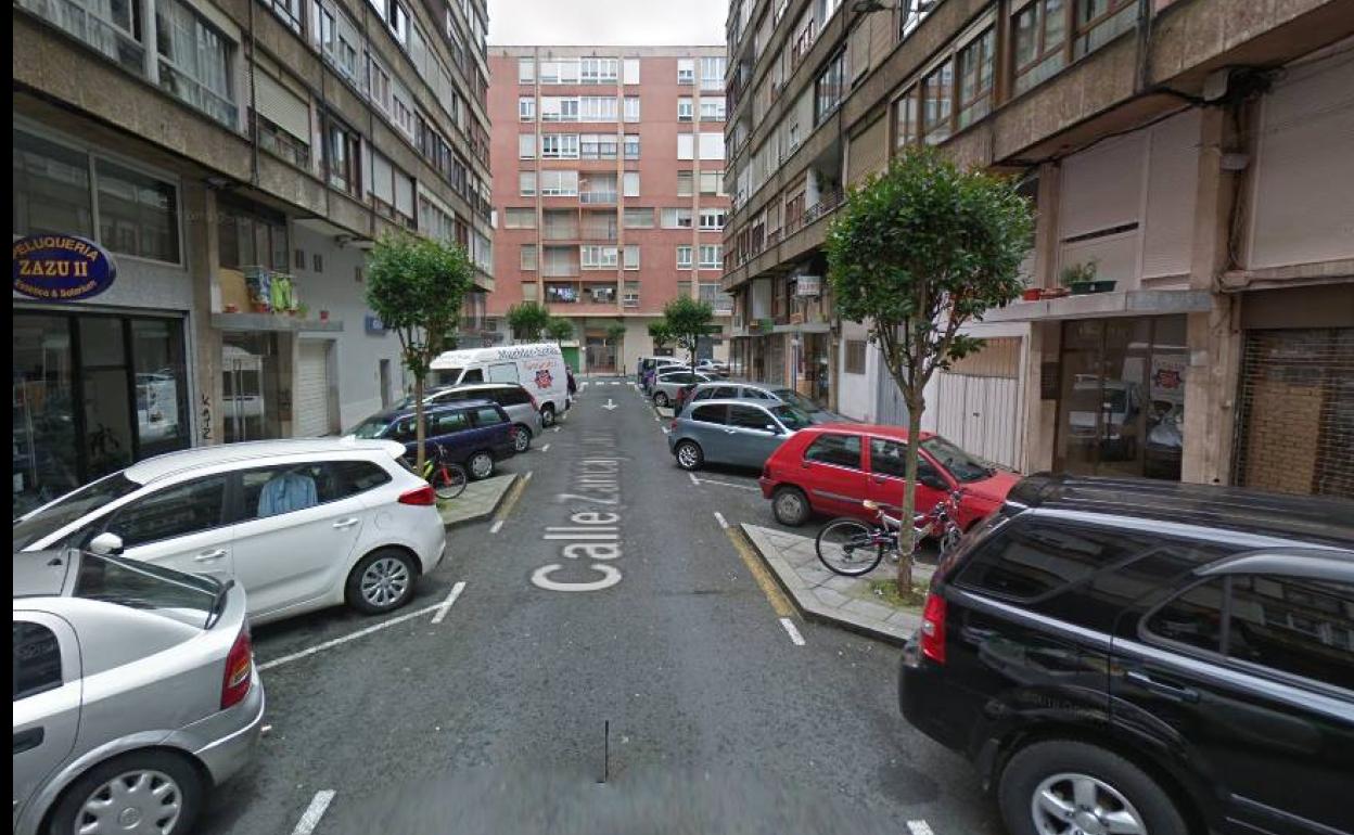 Calle Zancajo Osorio de Santander, donde fue detenido.