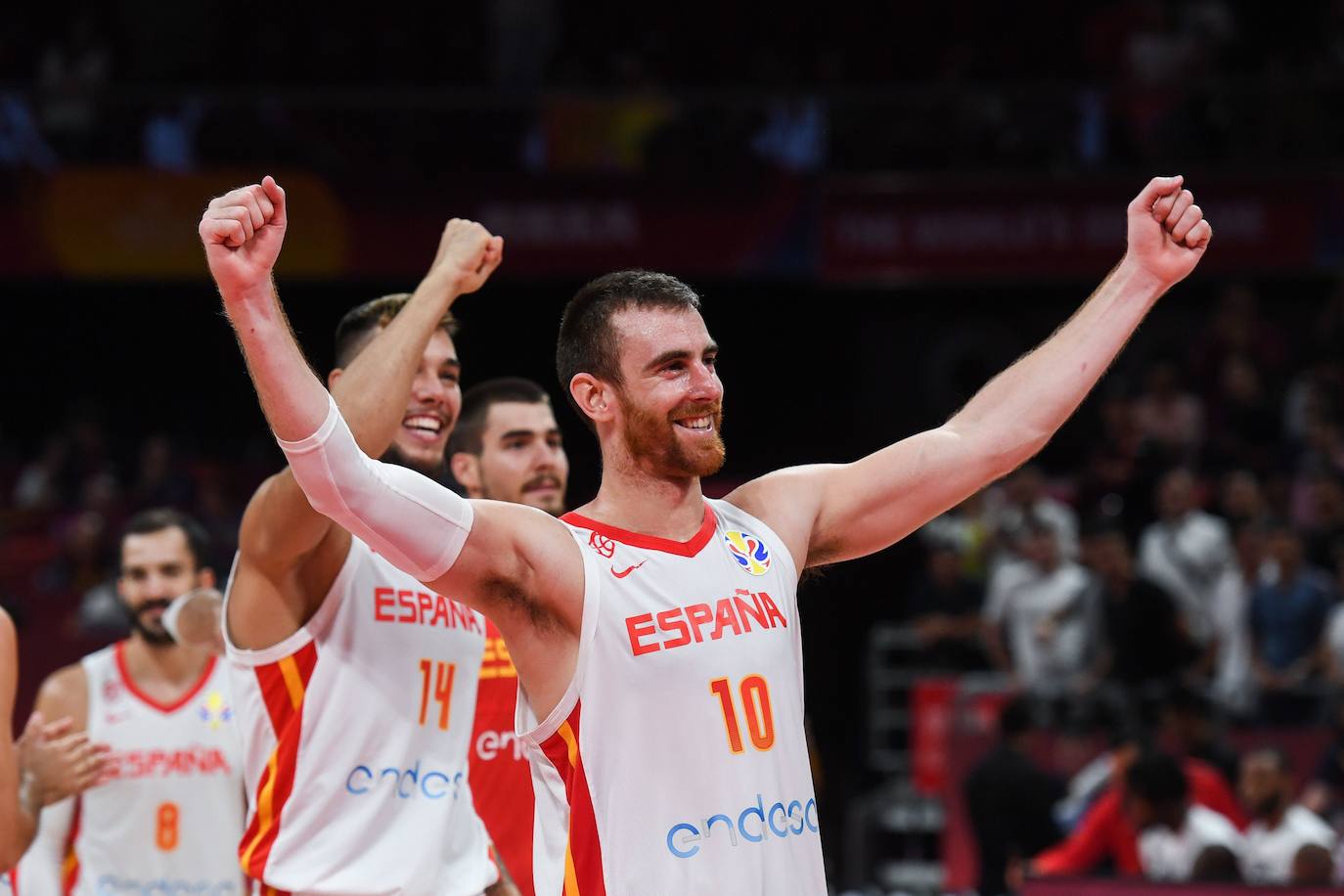 La celebración de España, en imágenes, tras meterse en la final del Mundial.