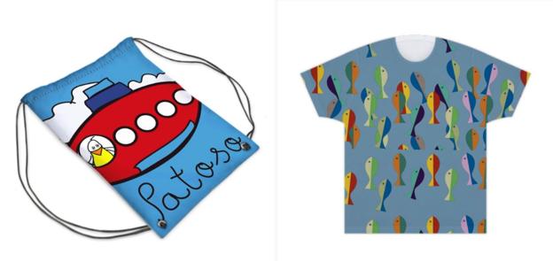 Imagen. Dos de los diseños creados para niños.