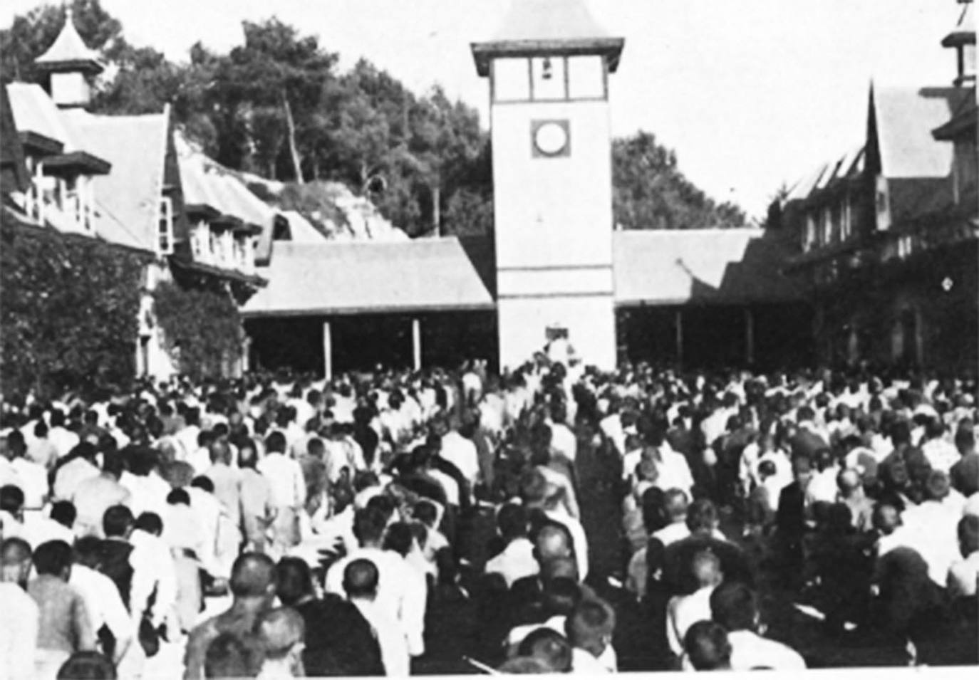Documento histórico del campo de concentración en 1938.