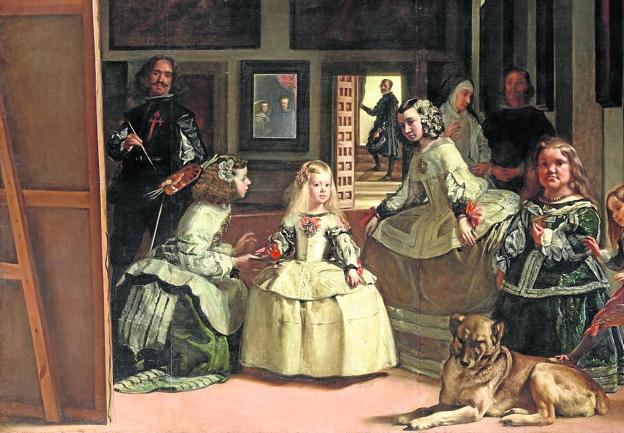 Detalle de Las Meninas, obra universal de Diego de Velázquez. :