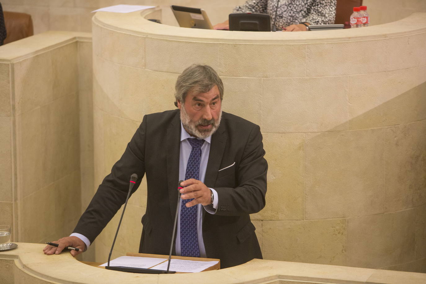 Fernándo Fernández, en el Parlamento de Cantabria. 