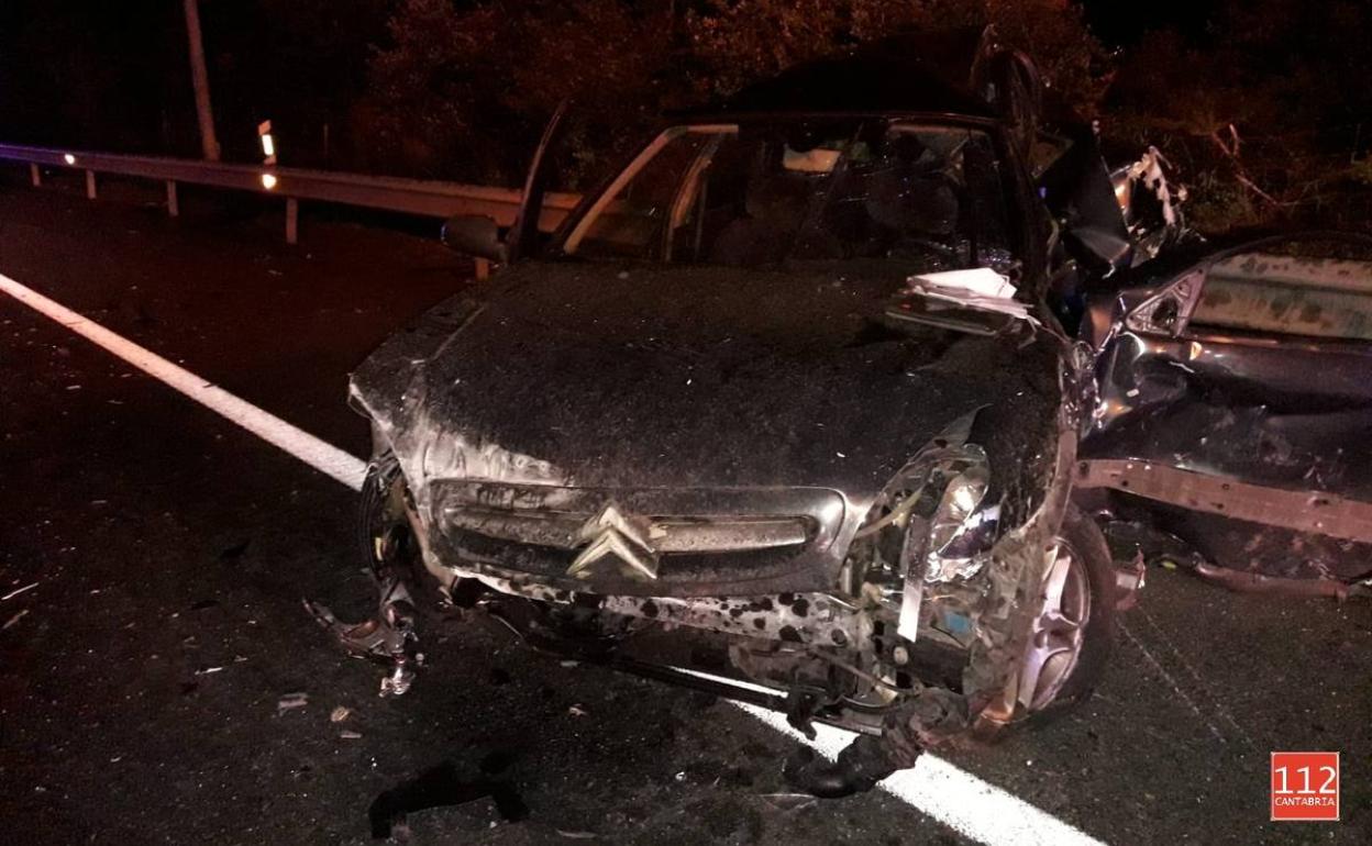 Cuatro heridos en un accidente en el que se han visto implicados ocho vehículos en Ribamontán