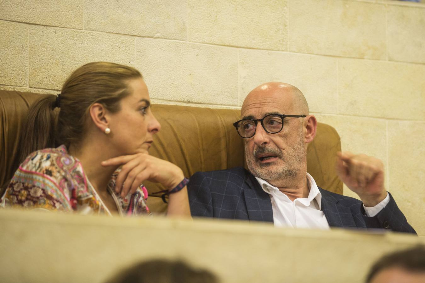 Felix Alvarez y Marta Garcia, diputados de Ciudadanos en el Parlamento regional.