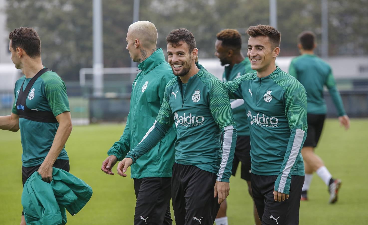 Fotos: El entrenamiento del día después de la victoria ante el Mirandés