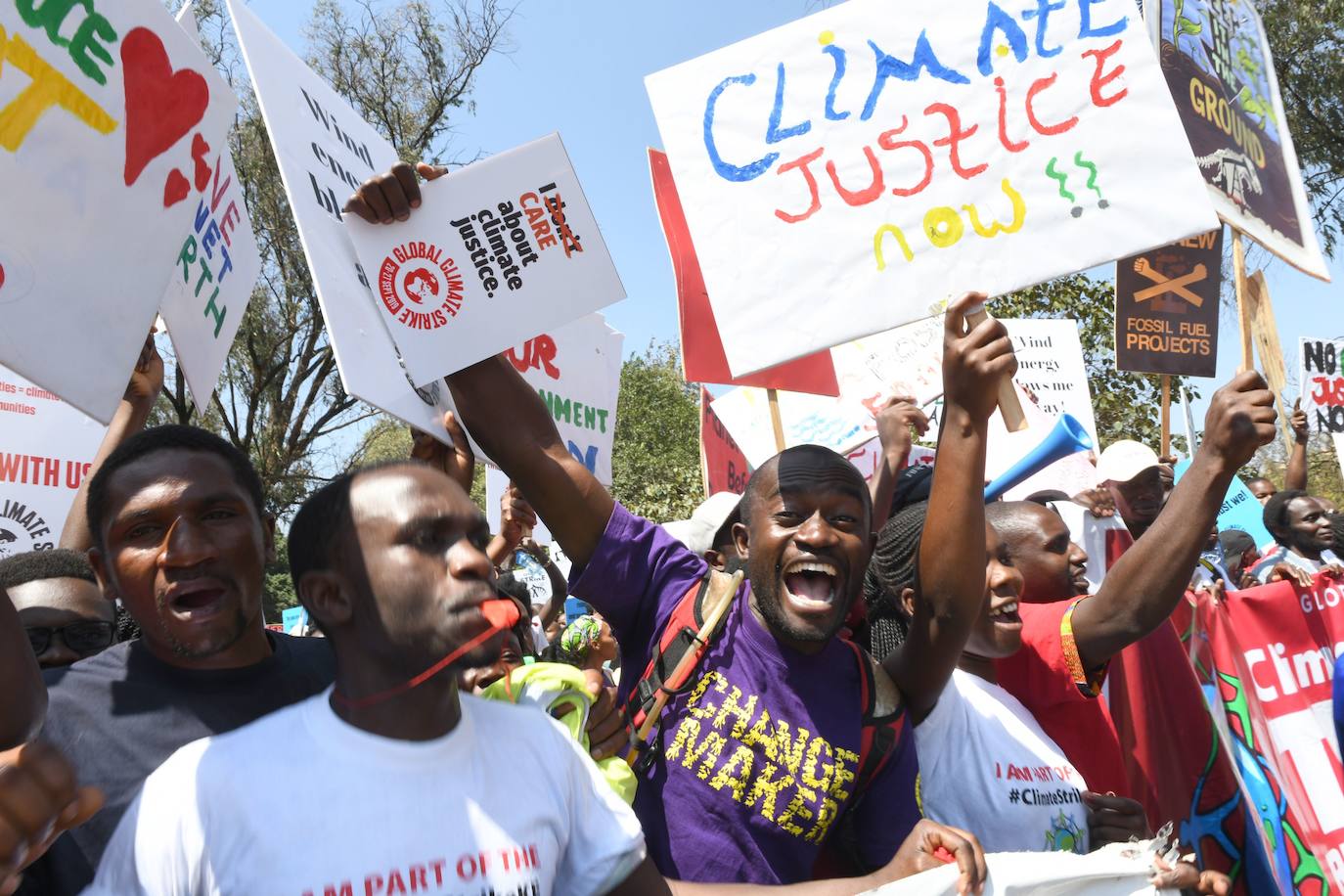 Manifestación en Nairobi. 