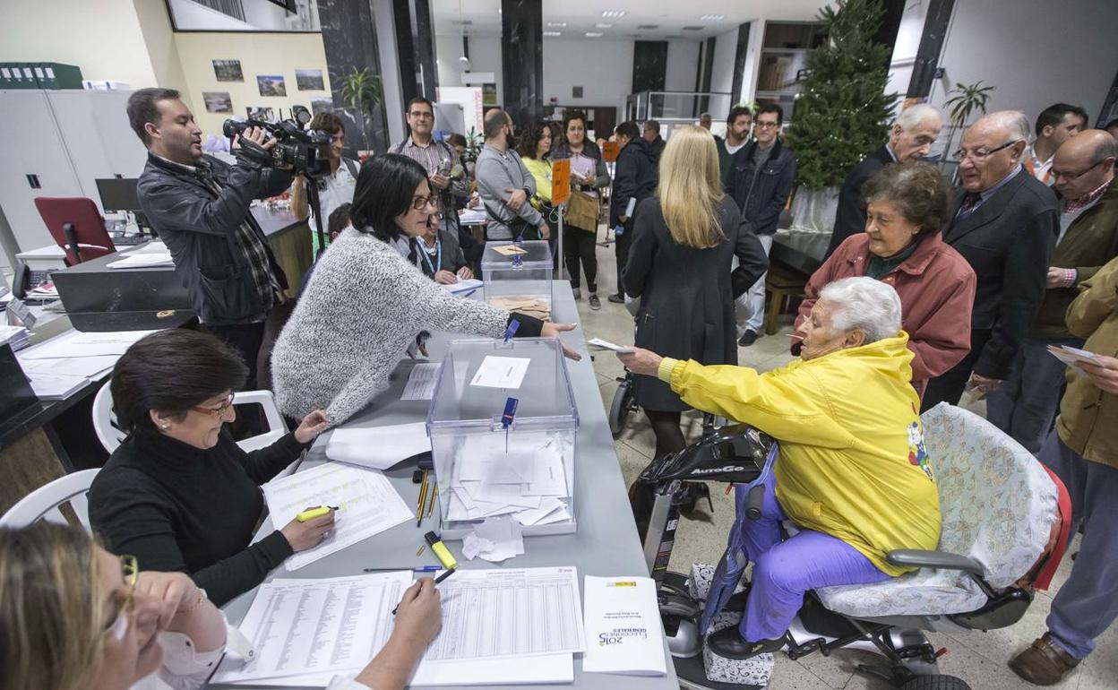 Votantes en Santander, en anteriores elecciones.