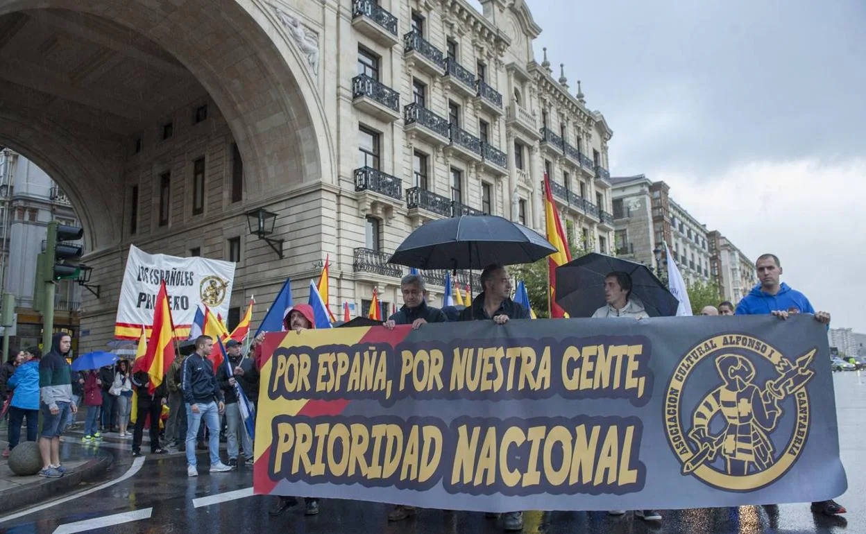 Imagen de archivo de una manifestación de la asociación Alfonso I 