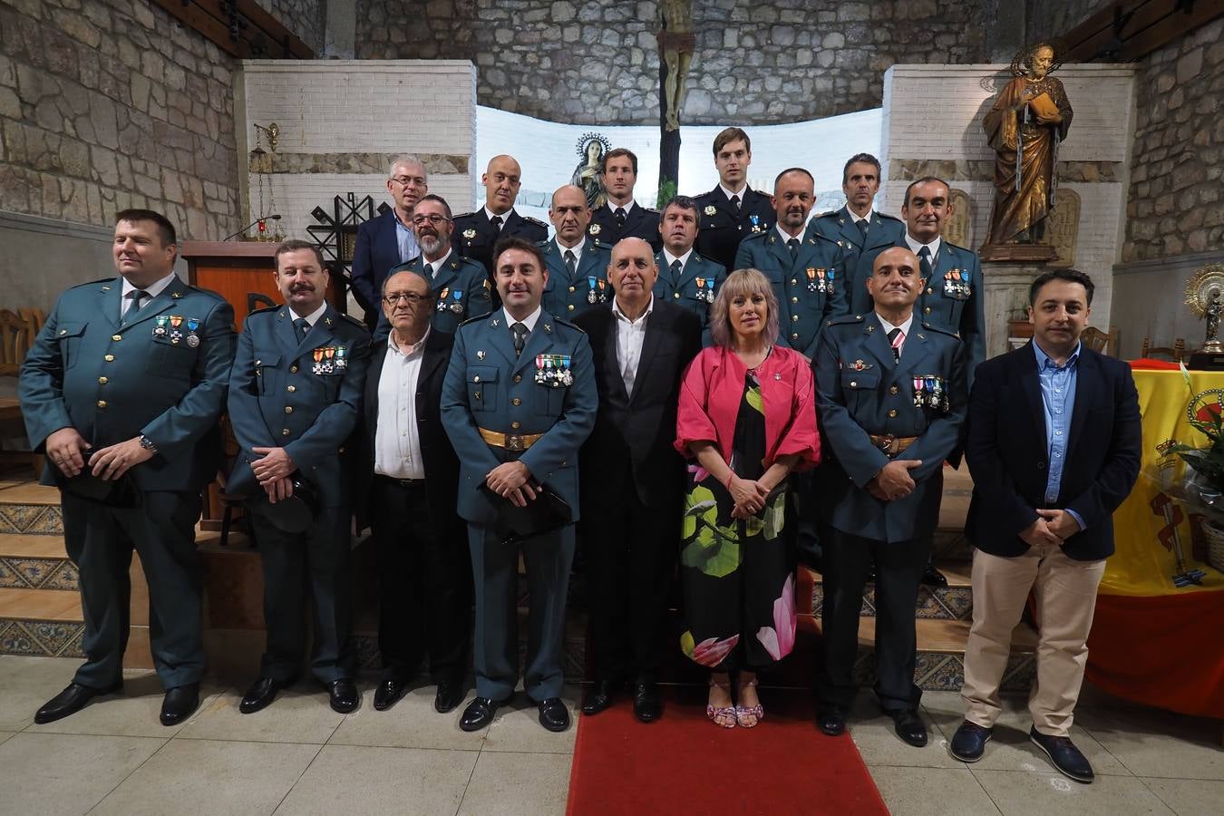 Celebración del Día del Pilar en el cuartel de Polanco