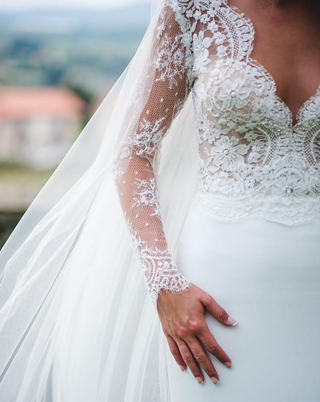 Vestido de Lucía de Atelier Alma de Boda.