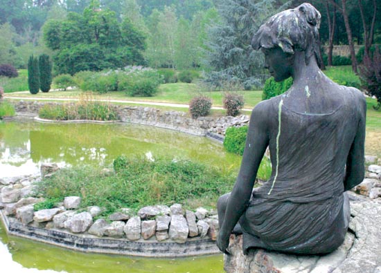 Jardín histórico de la finca de la familia Botín.