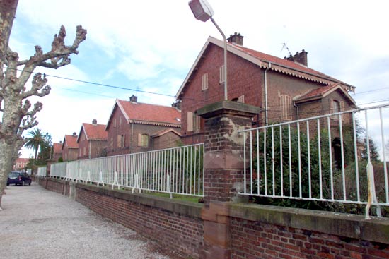 Casas de los obreros de Solvay, en Barreda.