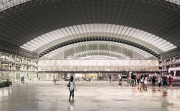 Infografía del proyecto 'Espacio Vacante' que ganó el Concurso Europan para la reforma del Mercado de Ganados. :