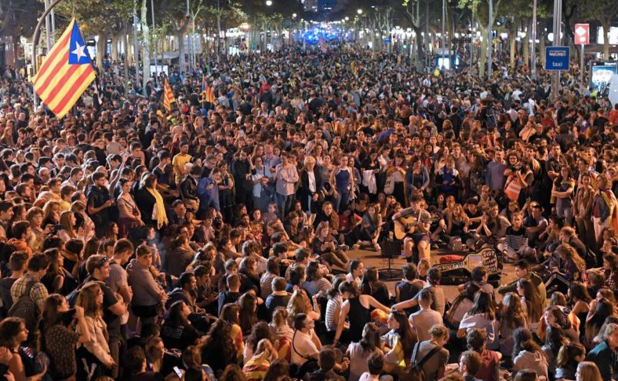 Baja el nivel de violencia en Barcelona
