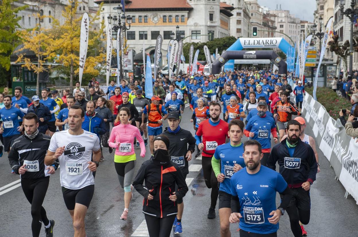 Salida de la carrera en la pasada edición. :