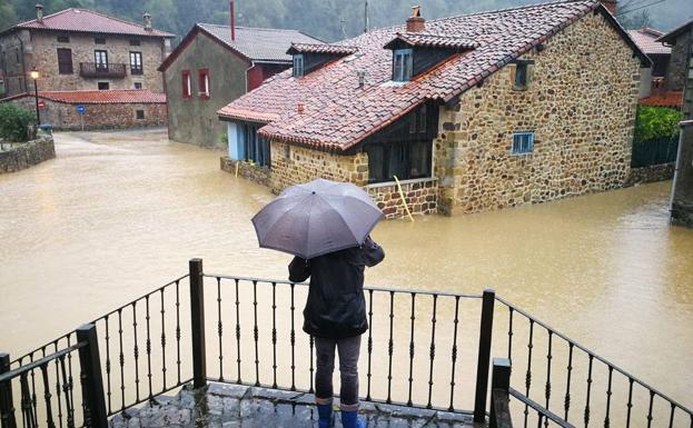 Situación en la que está el pueblo de Treceño (Valdáliga).