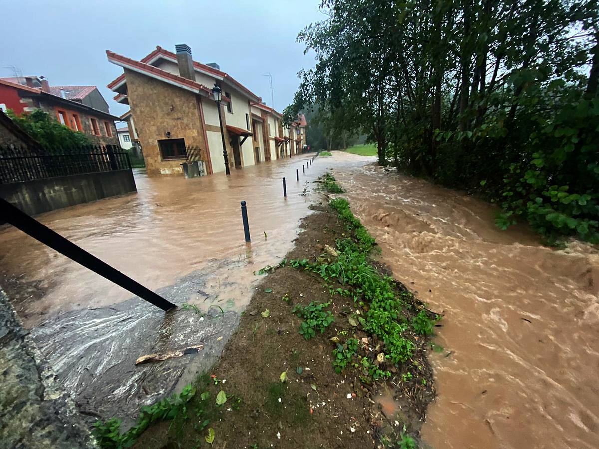 Carrejo, totalmente inundado esta mañana.