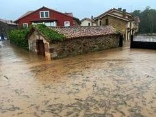 Carrejo, totalmente inundado esta mañana.